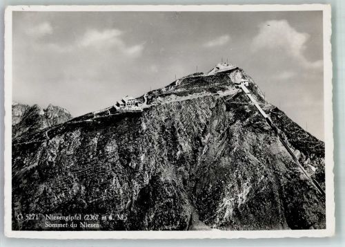 Niesen Foto AK Hotel Niesengipfel