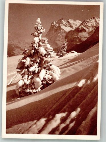Grindelwald 1955 Winter Wetterhorn Blaukreuzjugendwerk Spende