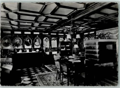 6403 Küssnacht am Rigi - Hotel Engel Alter Rathsaal Wandbilder Kamin