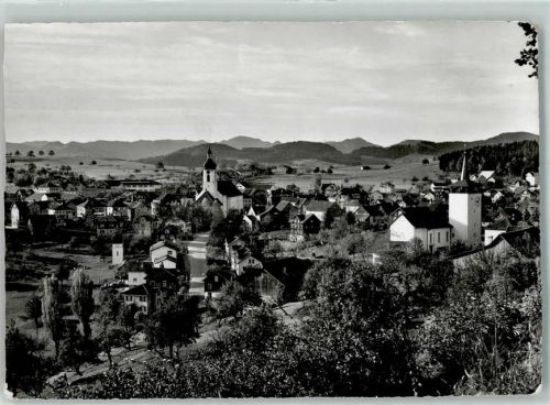 9533 Hof Kirchberg SG Foto AK Kirche Uhr