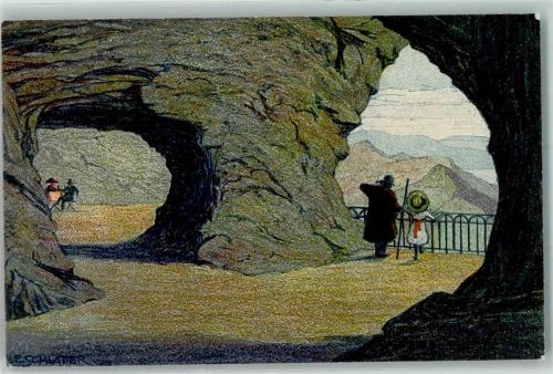 Eismeer 1912 sign. Schlatter Ausblick von der Eigerwand