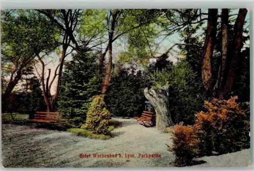 Lyss 1915 Hotel Worbenbad Park Bank
