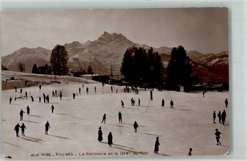 Dents du Midi - Villars La Patinoire Eisfläche Winter Sport Schlittschuhe