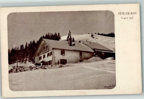 Tete de Ran Winter Schnee 1425 m