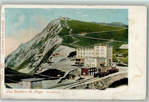 Rochers-de-Naye Le sommet Bahnhof Eisenbahn