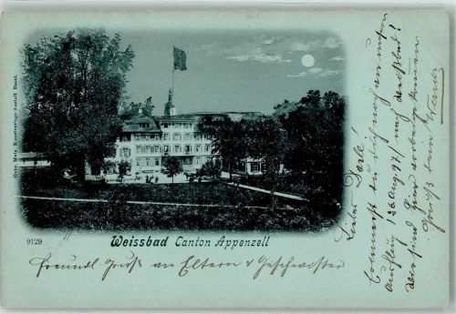 Weissbad 1899 Mond Fahne