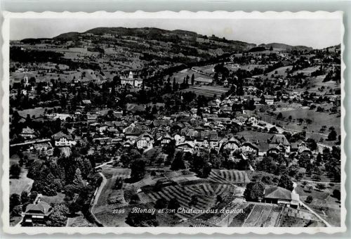 Blonay Chateau vus davion Fliegeraufnahme