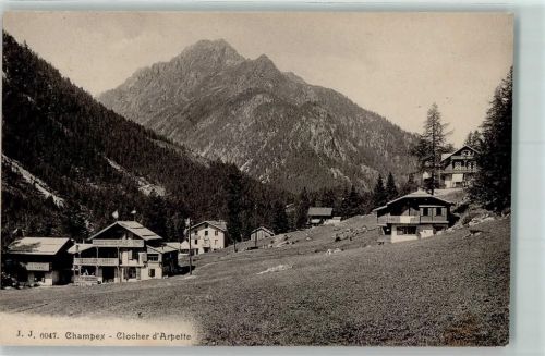 Champex 1914 Clocher d Arpette
