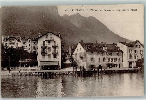 St-Gingolph Lac Leman Debarcadere Suisse Hotel Belle