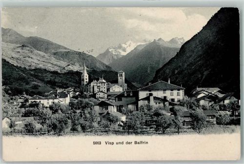 Visp 1913 Kirche
