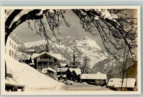 Gryon Winter Berge Diablerets