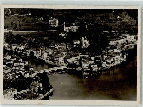 Ponte Tresa Fliegeraufnahme fel Territorial Füs Kp I 153