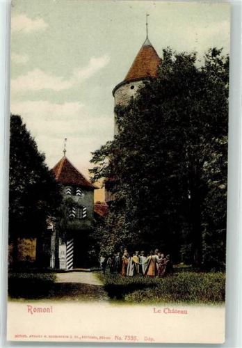 Romont FR 1906 Schloss