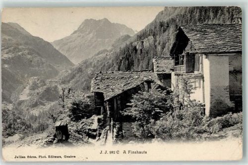Finhaut 1911 Alte Häuser