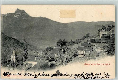 Gryon 1904 Dent du Midi