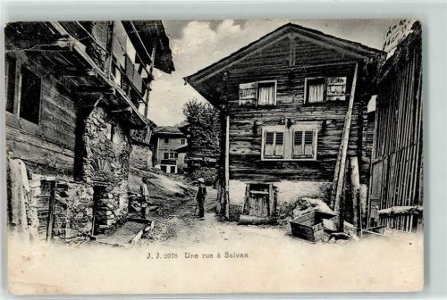 Salvan 1906 Alte Häuser