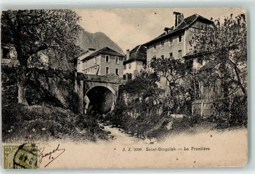 St-Gingolph 1904 Grenze