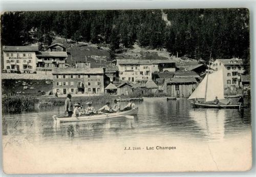Champex Ruderboot Segelschiff
