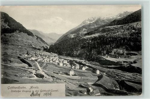 Airolo 1909 Gotthardbahn
