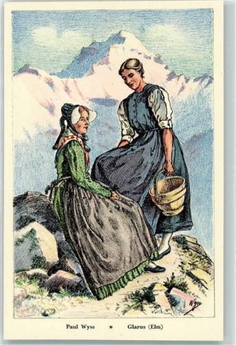 Elm Glarner Trachtenfrauen