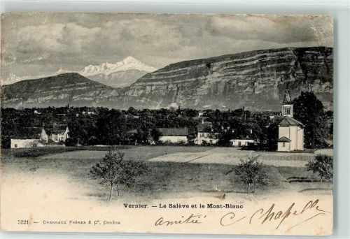 Vernier 1904 le Saleve Mont Blanc