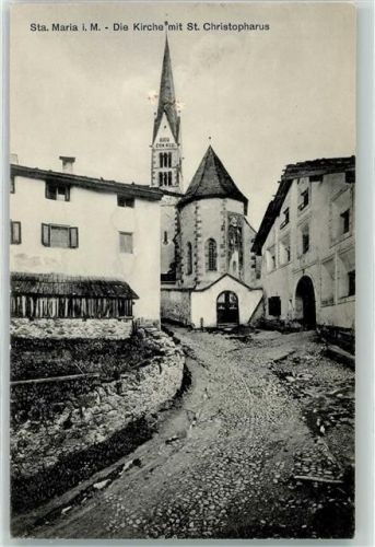 Sta. Maria Val Müstair die Kirche mit St. Christopharus