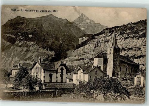 St-Maurice 1913 Zahn des Midi