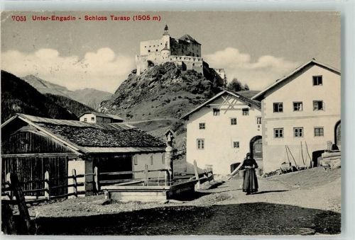 Tarasp 1913 Unter Engadin Schloss Tracht