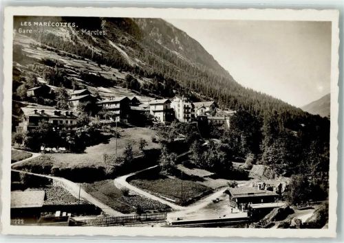 Salvan Marecottes Bahnhof Martigny-Chamonix