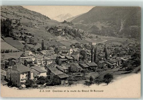 Orsières Straße zum Grand Sr. Bernard