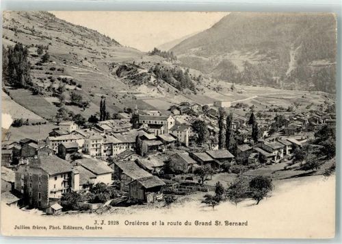 Orsières 1915 Straße zum Grand Sr. Bernard
