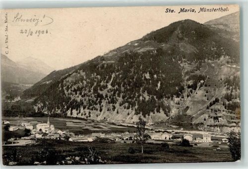 Sta. Maria Val Müstair 1906 Münsterthal