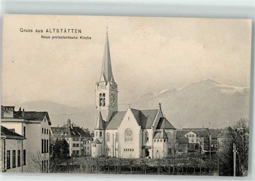 9450 Altstätten SG 1908 - neue protestantisch Kirche