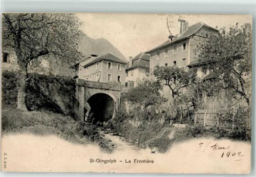 St-Gingolph 1902 la Frontiere