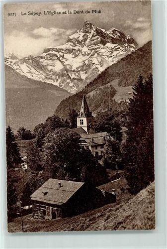 Le Sépey Kirche und Dent du Midi