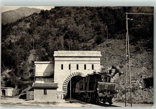 Brig Ausgang des Simplontunnels Eisenbahn