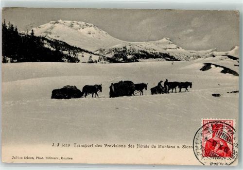 Sierre Transport des Proviants des Hotel Montana