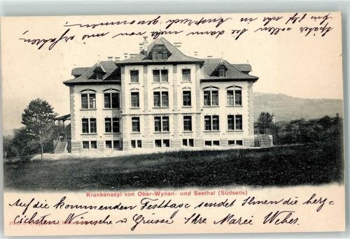 Menziken 1905 Krankenasyl Ober Wynen und Seetal Südseite