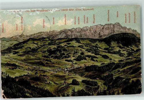 Hundwil 1907 Gasthaus auf der Hundwiler Höhe