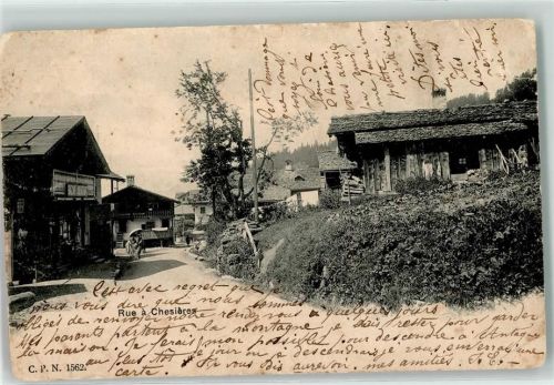 Chesières 1903 Straße