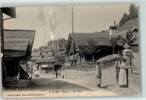 Gryon 1910 la Rue Brunnen