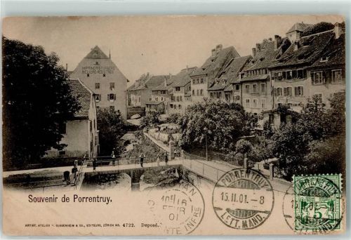 2900 Porrentruy Pruntrut 1901 Gebrauchsspuren
