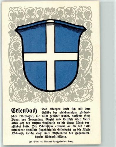 Erlenbach ZH Züricher Gemeindewappen