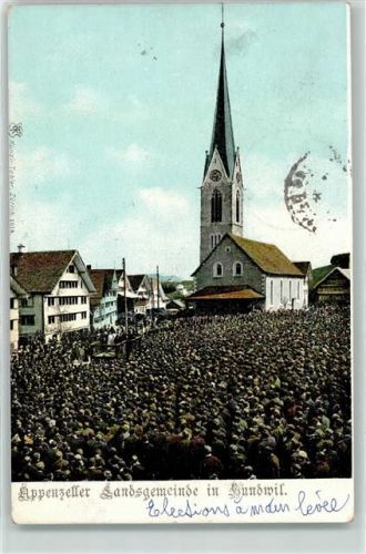 Hundwil 1909 Appenzeller Landesgemeinde