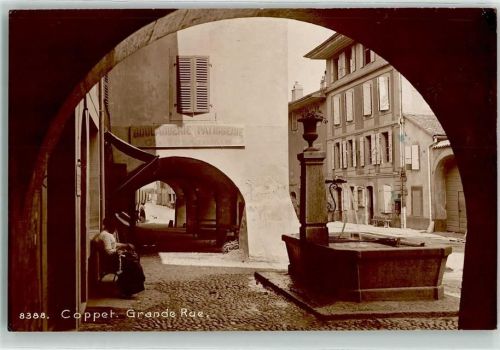 Coppet 1916 Grande Rue Brunnen