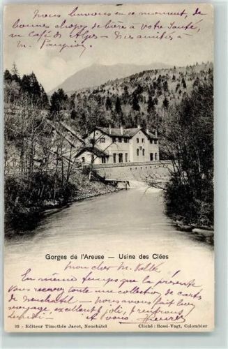 Noiraigue 1903 Gorges de l Areuse