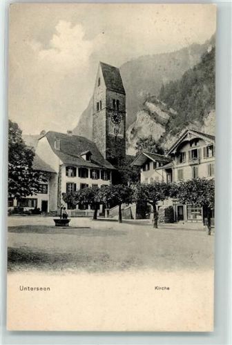 Unterseen 1912 Kirche