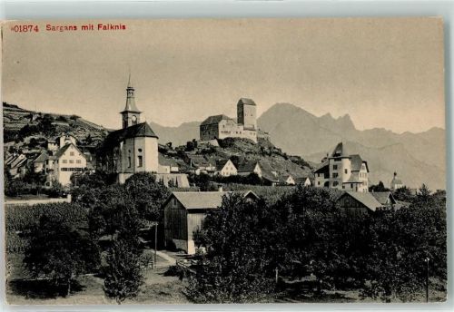 7320 Sargans - Schloss Kirche Falknis