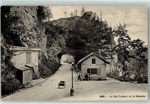 Les Brenets 1907 Grenzübergang