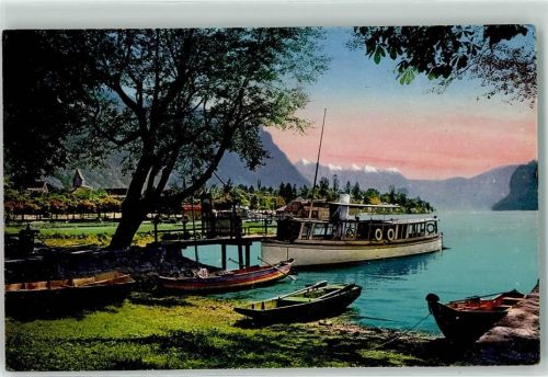 8872 Weesen - Schiffe am Landungssteg